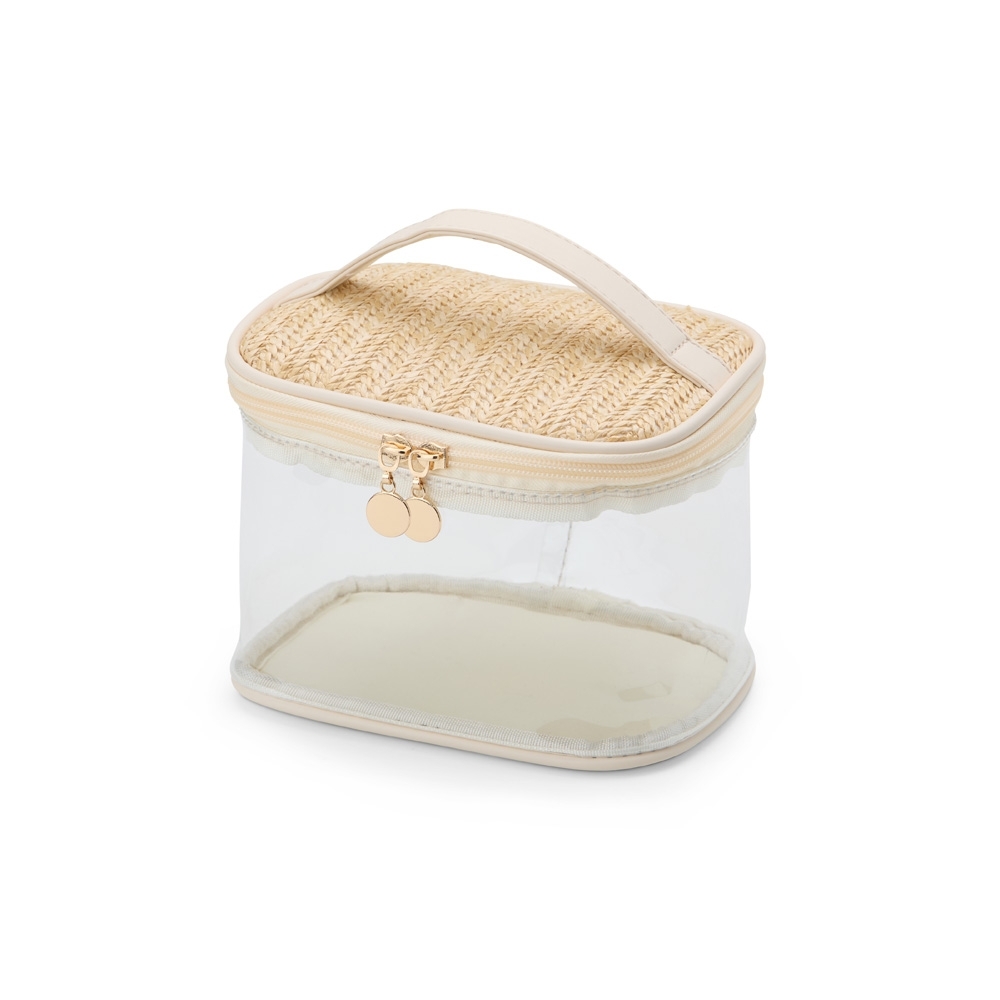 Nécessaire Pvc e Palha.