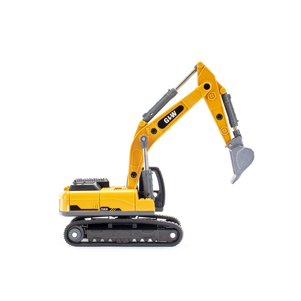 Trator Escavadeira MiniaturaMedidas, peso e tonalidades podem variar pois o mesmo modelo é produzido por diversos fabricantes.