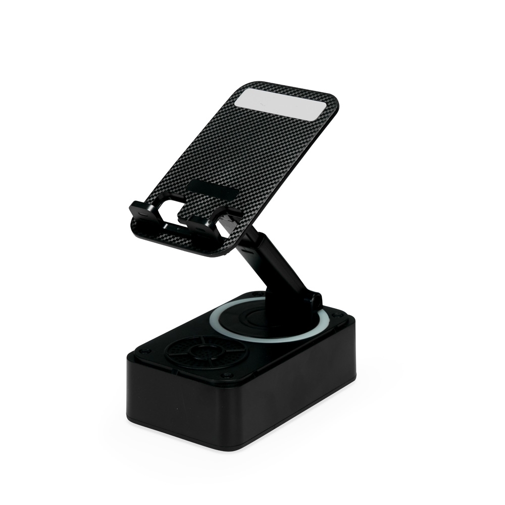 Suporte Celular com Caixa de SomMedidas, peso e tonalidades podem variar pois o mesmo modelo é produzido por diversos fabricantes.