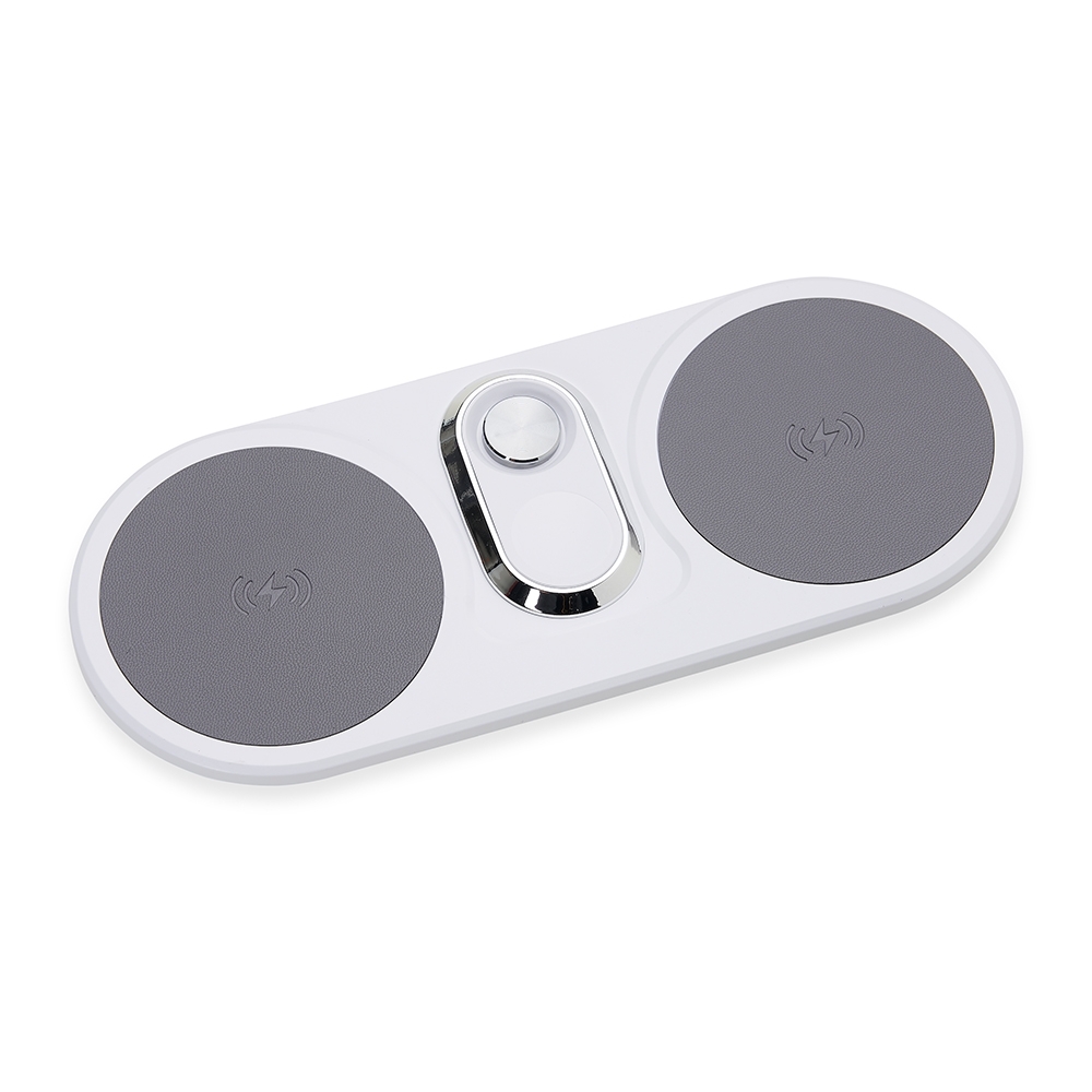 Base Dual Indução para Celulares e IwatchMedidas, peso e tonalidades podem variar pois o mesmo modelo é produzido por diversos fabricantes.