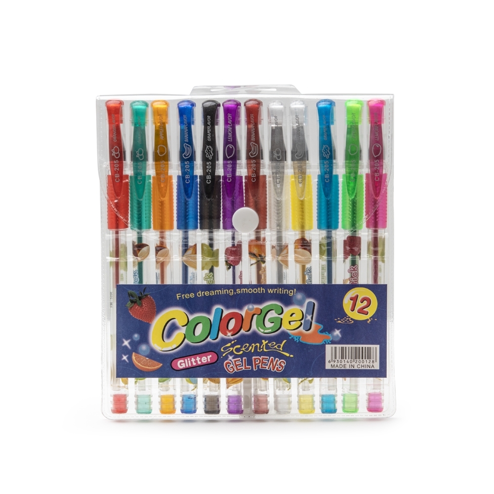 Kit Canetas Gel 12 coresMedidas, peso e tonalidades podem variar pois o mesmo modelo é produzido por diversos fabricantes.