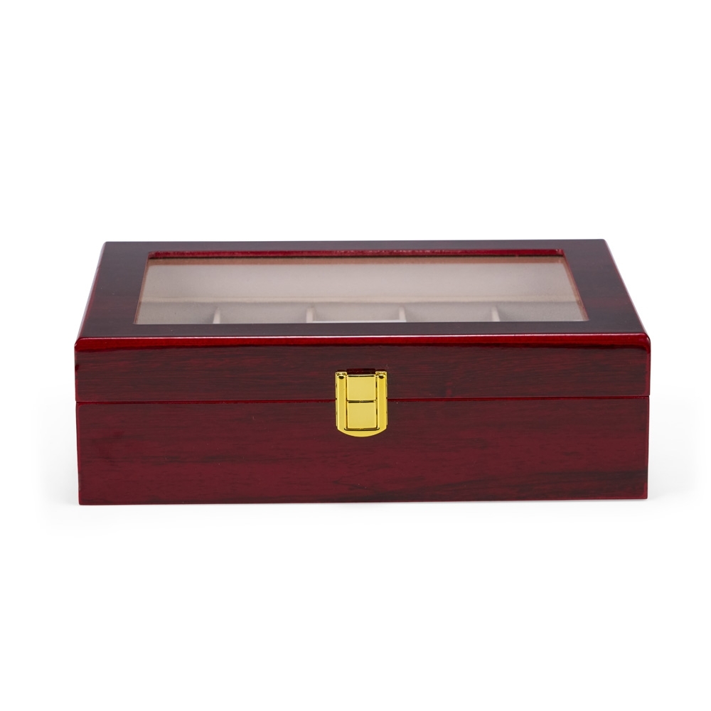 Porta-Relógios com 10 DivisóriasMedidas, peso e tonalidades podem variar pois o mesmo modelo é produzido por diversos fabricantes.