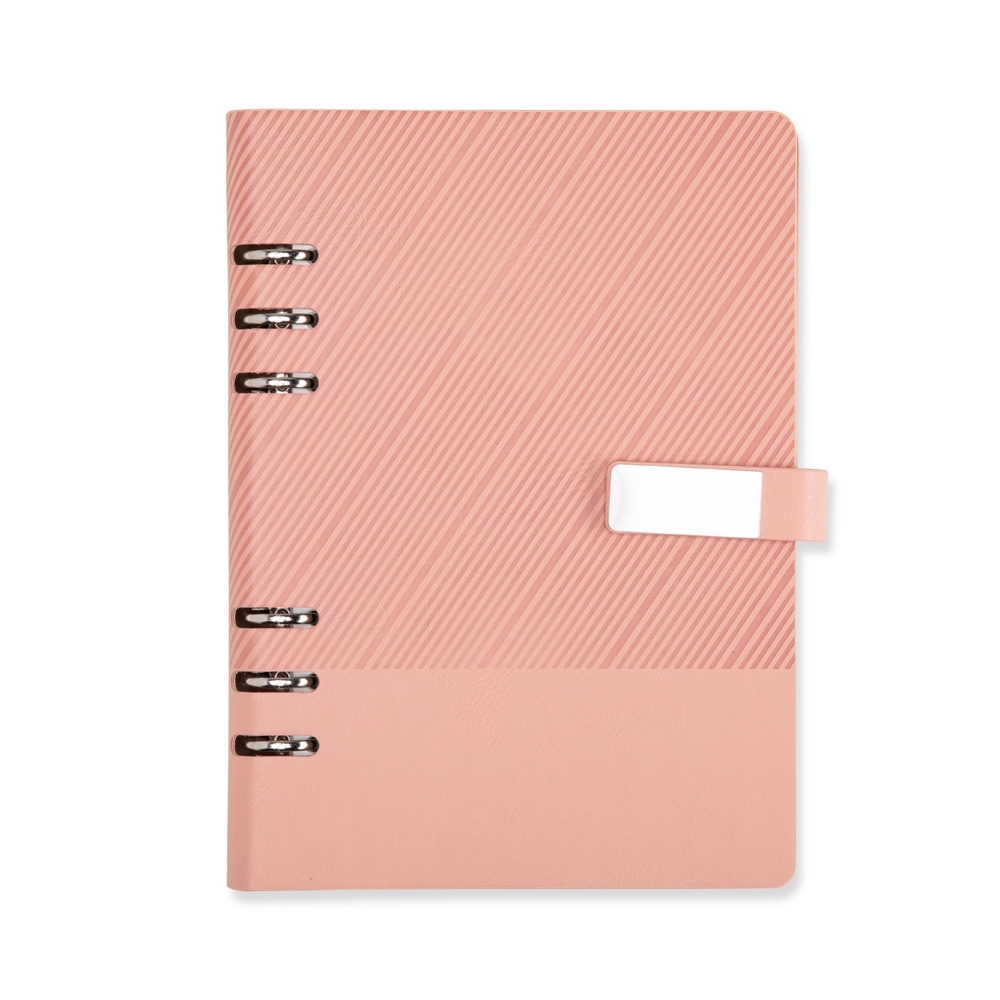 Caderno Fichário Couro Sintético