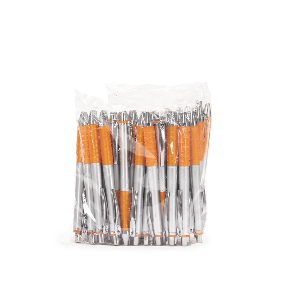 Pacote Caneta Plástica com 50pçs