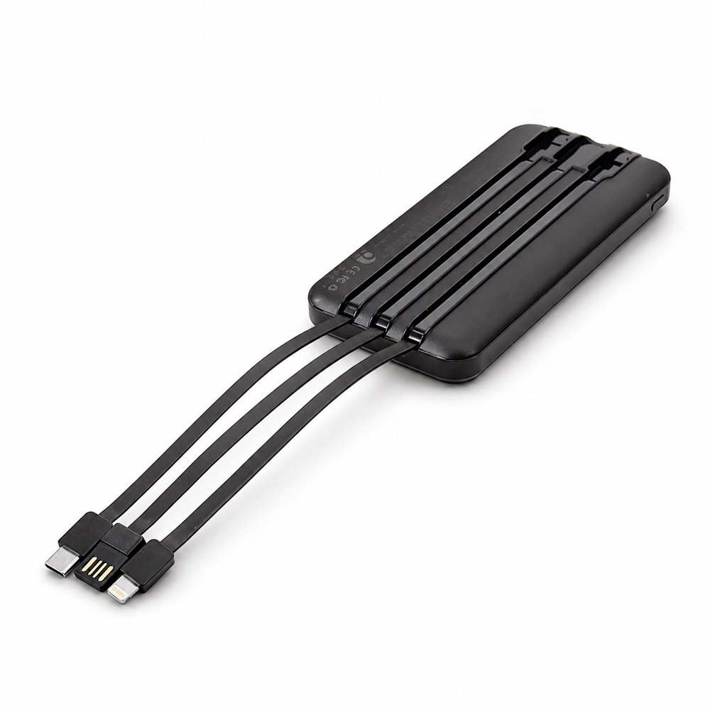 Power Bank 10.000mAh com Painel e Multissaídas Power Bank 10.000mAh com Painel e Multissaídas
